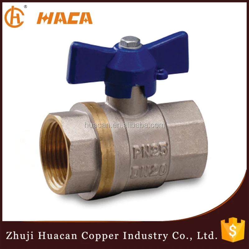 Well Selling Chromium-plating Equal Female Threaded Brass Ball Valve