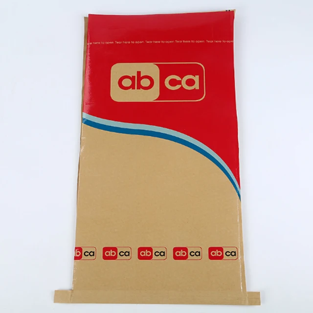 
Multiwall kraft paper cement valve bag 