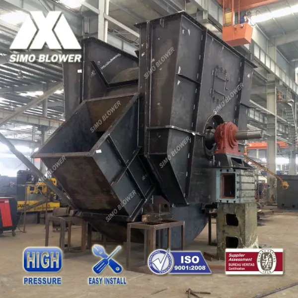 Double side suction large capacity rotary kiln centrifugal fan