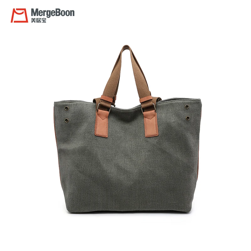 Large capacity 12oz cotton organic canvas women shopping tote bag