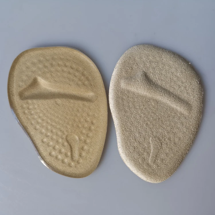 reusable anti slip pain relief sticky adhesive shock absorbing silicone gel foot pad ball of foot cushion for high heels