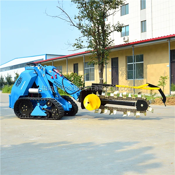 ditch witch walk behind tractor trencher for MS500 steer loader