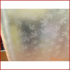 Delicate Glass Paper Printed Window For Decoration