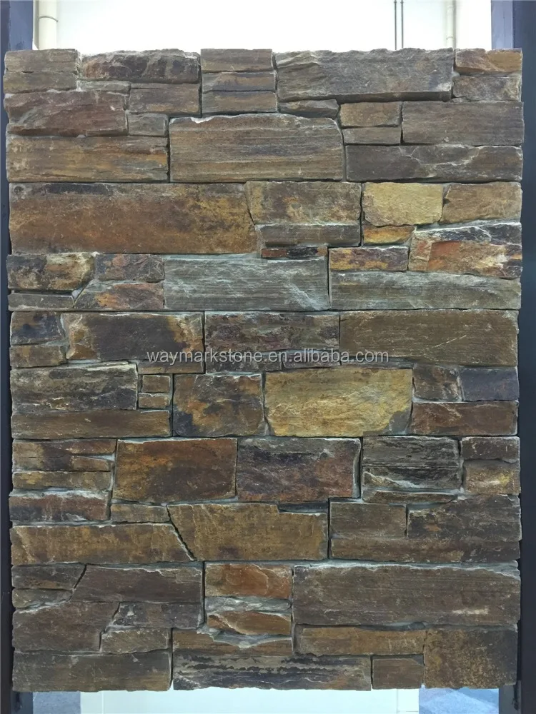 
classical cheap rusty slate stone wall cladding and wall panel WP-N20 