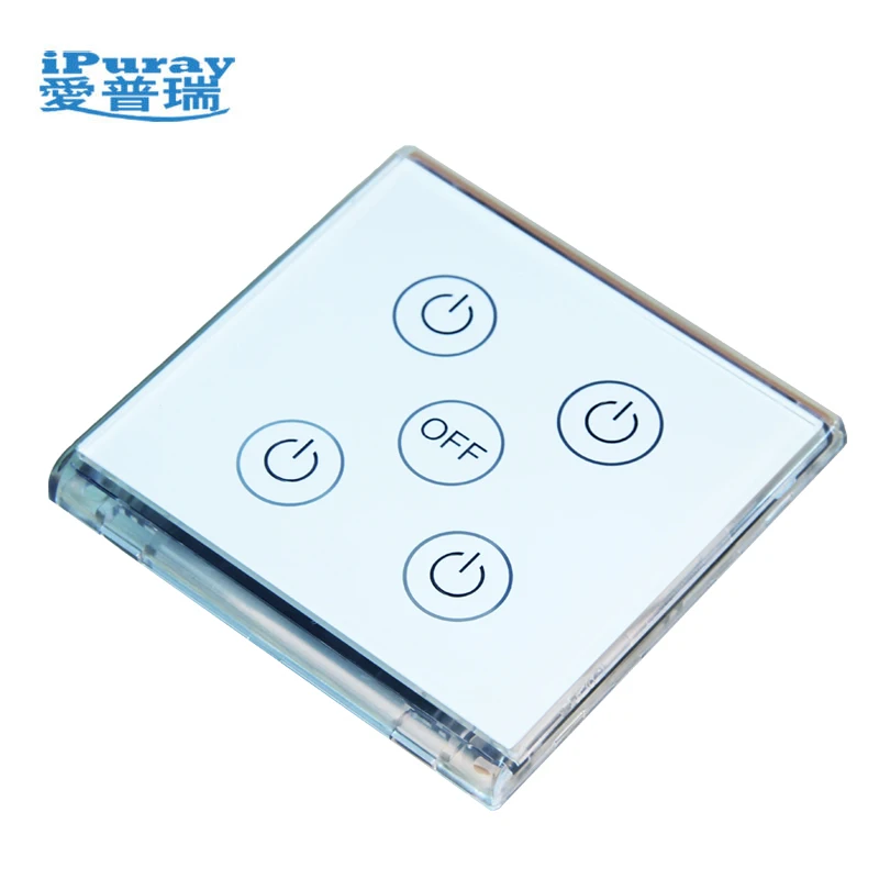 Smart home Wifi Smart phone wall Glass Screen Touch light Switch 4 gang 220V