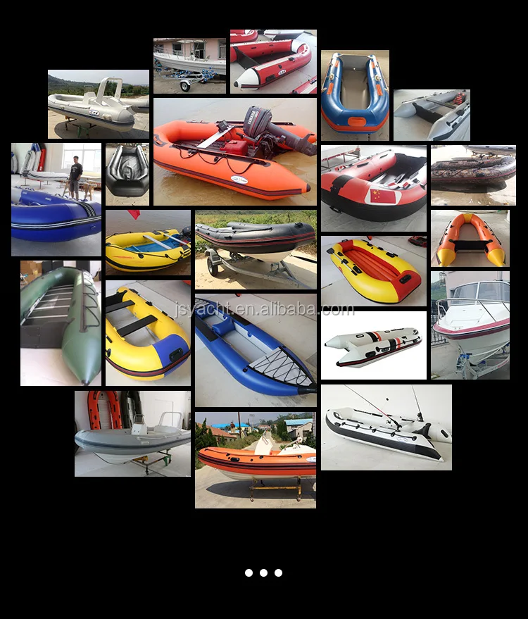 (CE) Pvc 4.2m inflatable catamaran fiberglass rigid rib outboard motor fishing boat rib 420c white