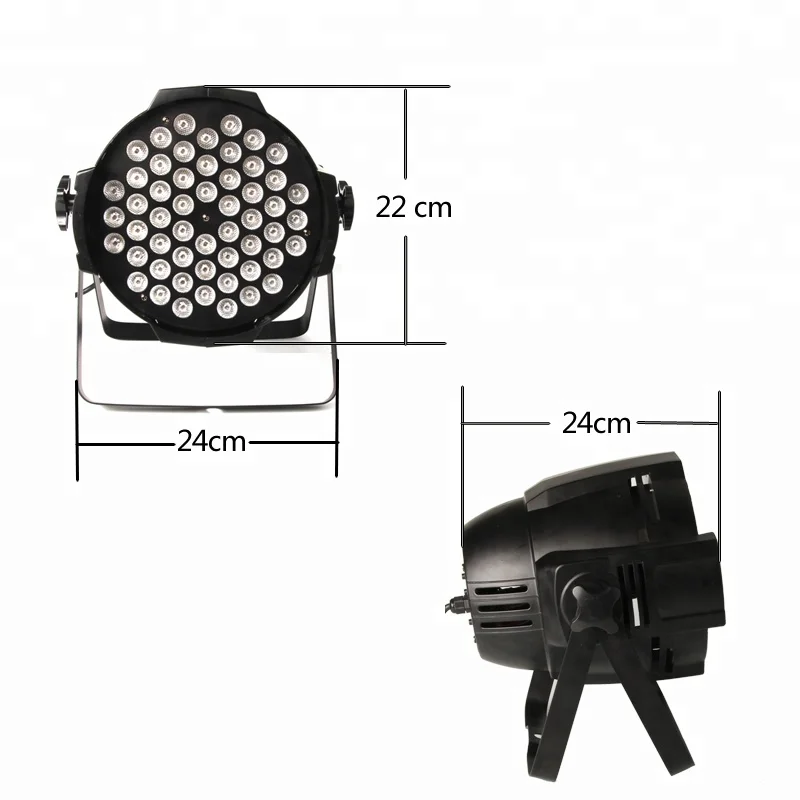 Baisun brand power 54pcs 3w rgb led par dj dmx control stage lighting