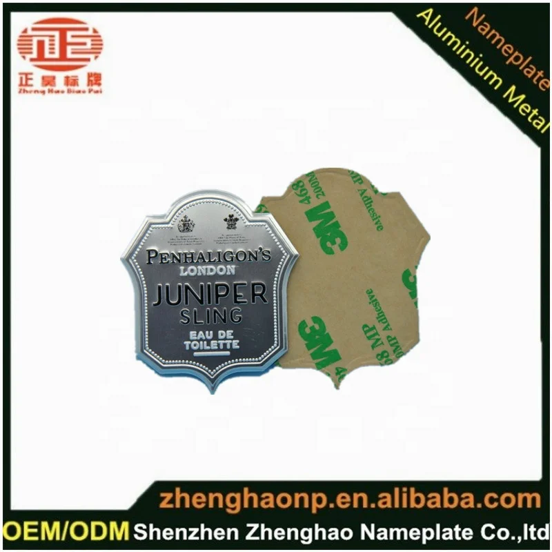 
High quality fashion personalized metal nameplate custom painted aluminum embossed nameplate 