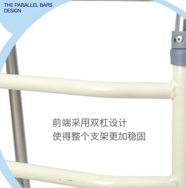 Hospital Equipment Old People Lightweight Standing Frame Aluminum Folding Walking Aid / Walker Frame For Disabled