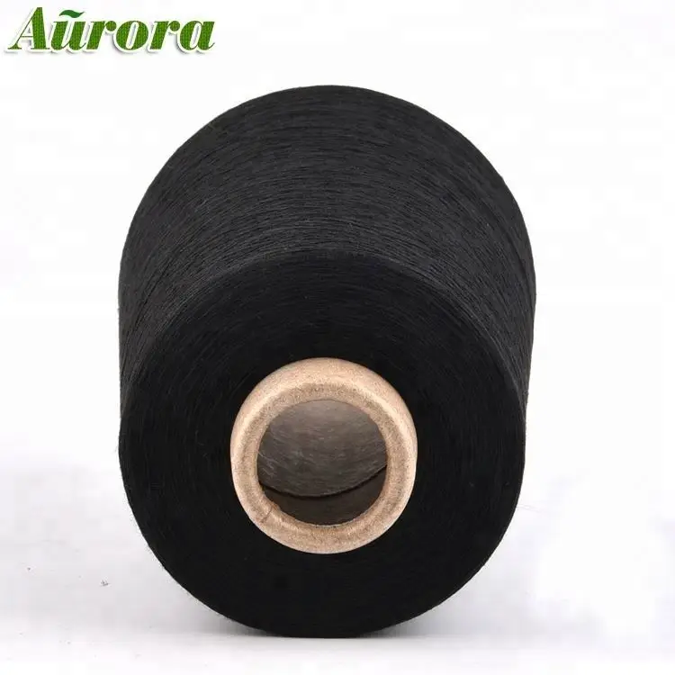 Hot sale 24/2 yarn count cupro yarn pc black yarn