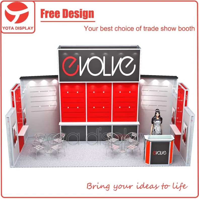 Yota 10x20, выставочная стойка с подвесным знаком, выставочная стенд