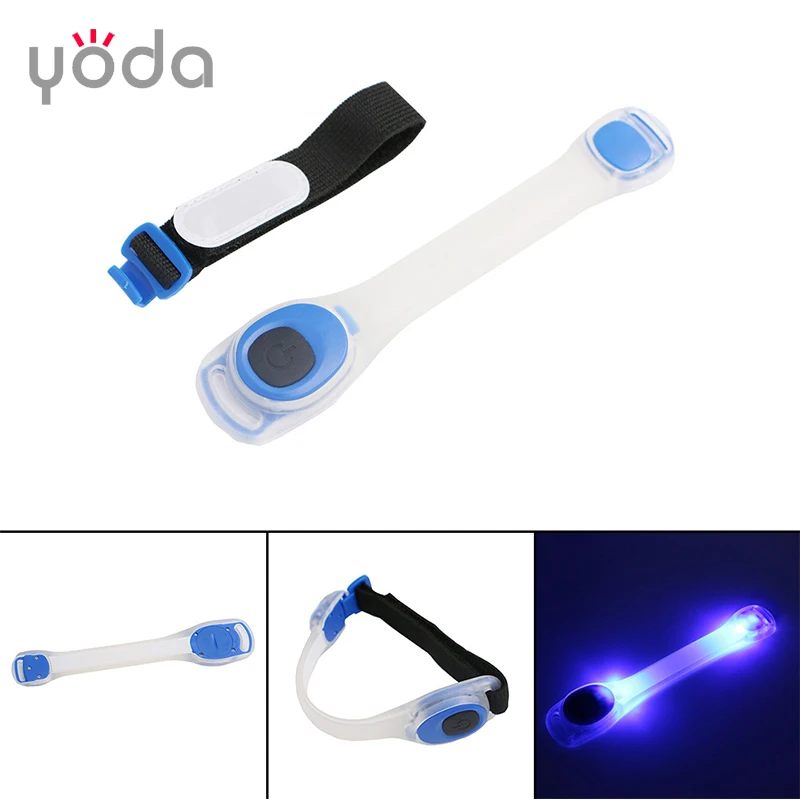 Armband Leg Shoes LED light Cycling Bike Run Warning Safety flexible Reflective colorful armband led light