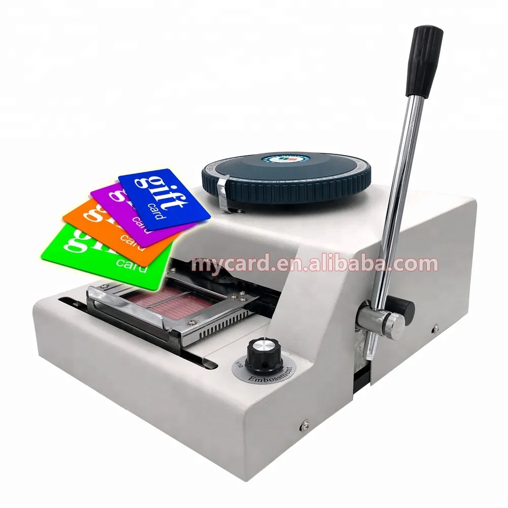 Ручной Самосвальный принтер ПВХ карты и машина Embosser для продвижения