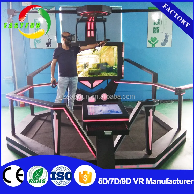 Newest Most Profitable Virtual Reality Treadmill 9D VR Space
