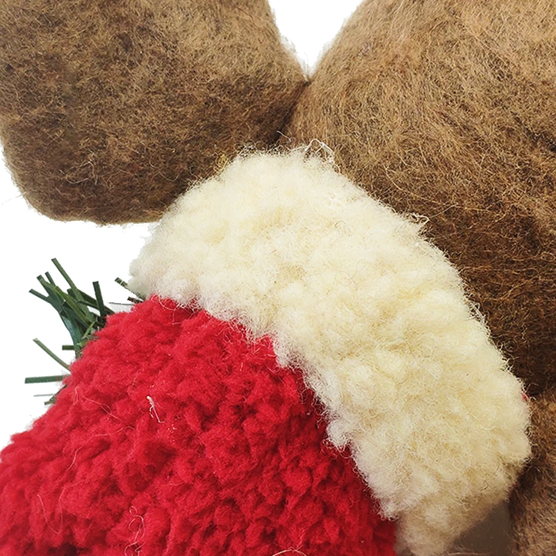 
christmas decor stuffed doll outdoor xmas decoration plush mouse shape toy 