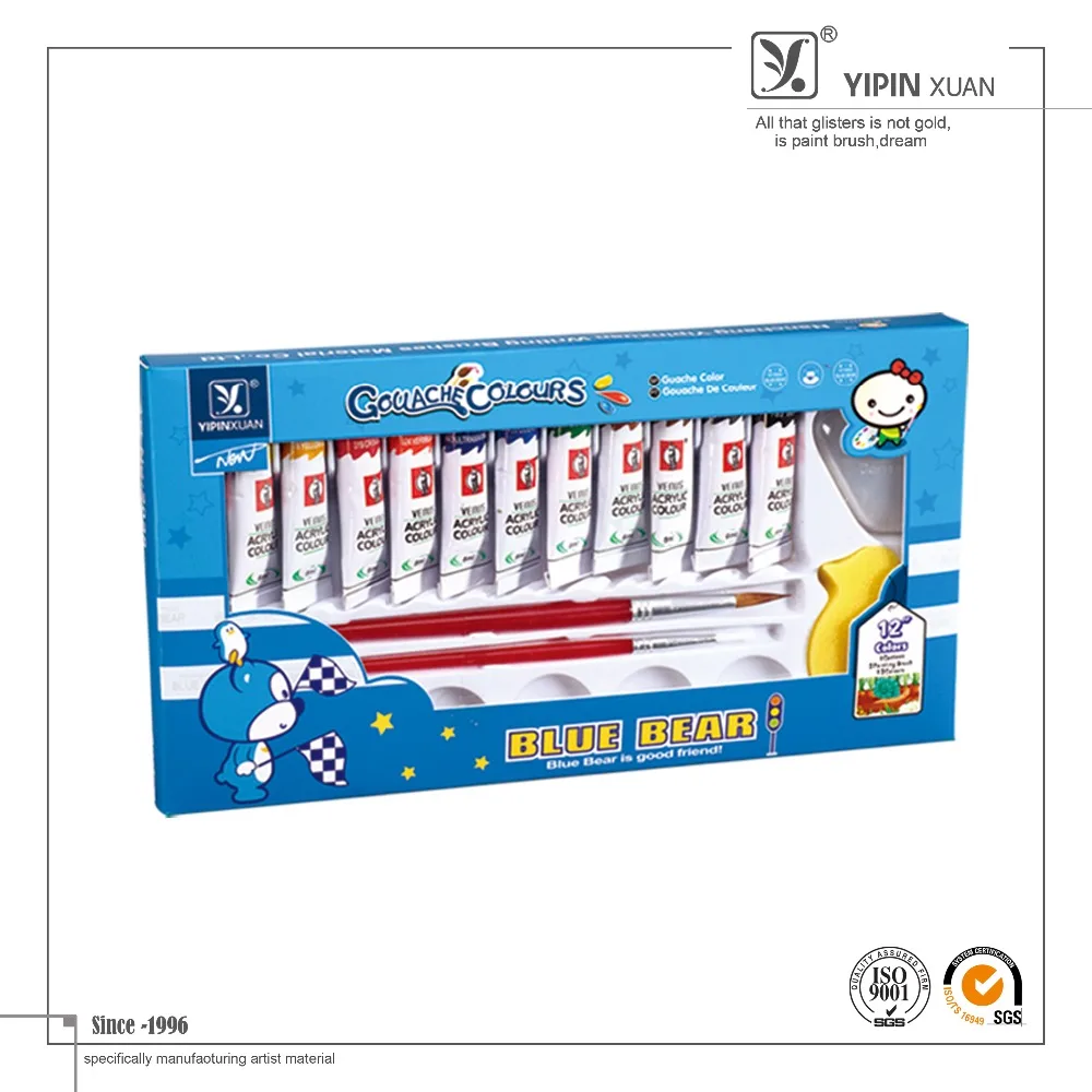Free Sample supplier Colorful Non-toxic Artist Gouache Paint For Kids