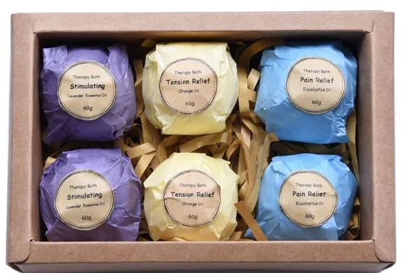 Natural Ingredient Therapy Bath Bomb for Bath Spa
