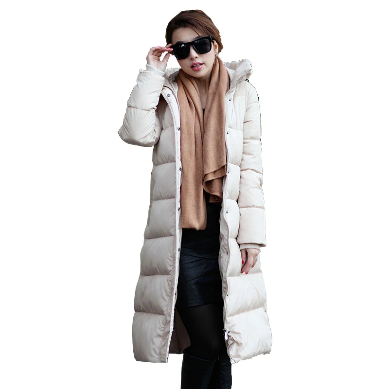 Plus Size L 3XL 2016 New Women font b Winter b font Jacket Long Hooded Cotton