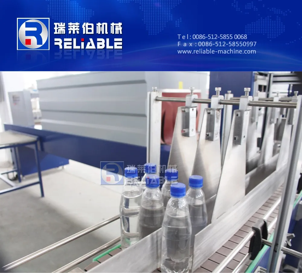 Полная Автоматическая Полиэтиленовой Пленки Термоусадочная Машина Для Бутылок И Банок