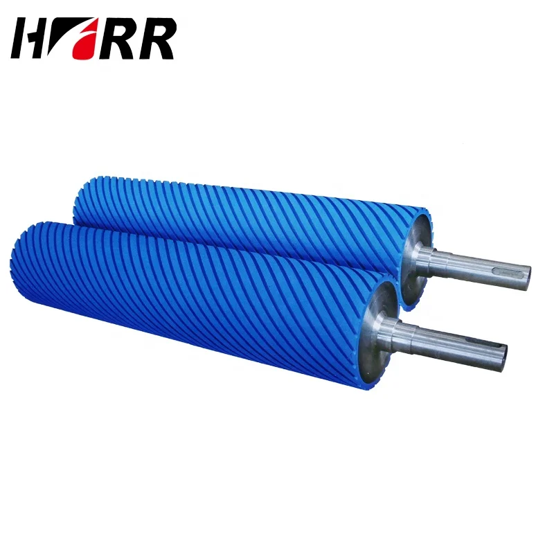 Rubber  Roller steel roller  for Woodworking Four Roller Veneer Glue Spreader Gluing Machine