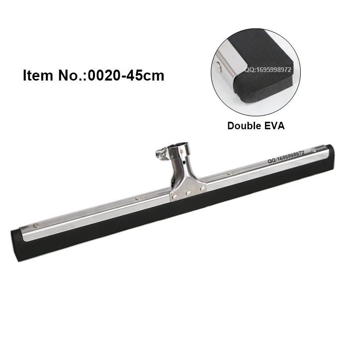 HQ0020-45cm with powder coated iron handle ss floor squeegee