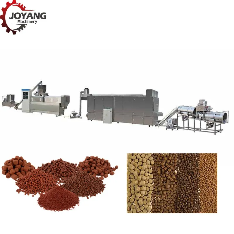 Tilapia Fish Feed Machine Twin-screw Extruder For Floating & Sinking Fish Feed Dry Pet Food Processing Machinery