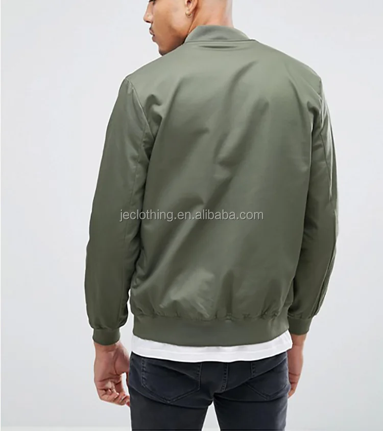 Custom Nylon Jacket Design Plain Bomber Jacket