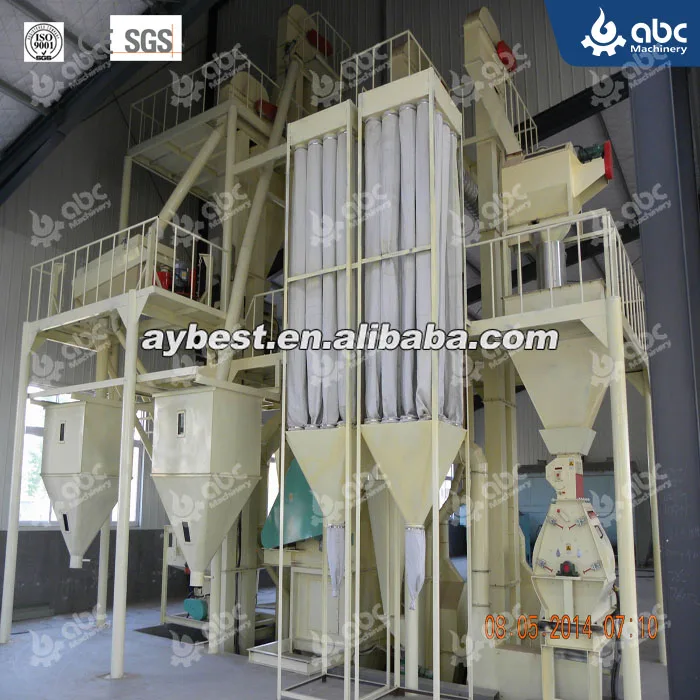 5 ton per hour feed pellet mill complete line laying hens feed maker machine livestock feed plant