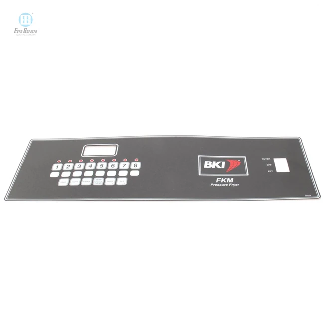 High quality front panel overlays control panel switch dashboard sticker Adhesive PET PC 3M adhesive touch screen panel