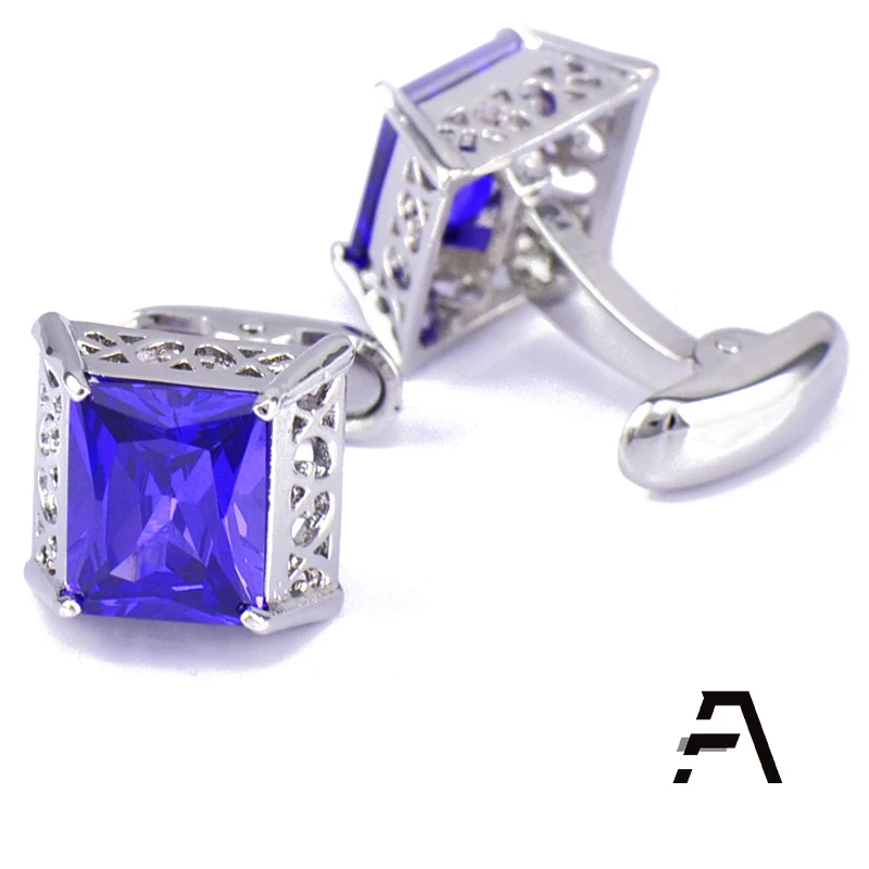 Classical Zircon Wedding Cufflinks