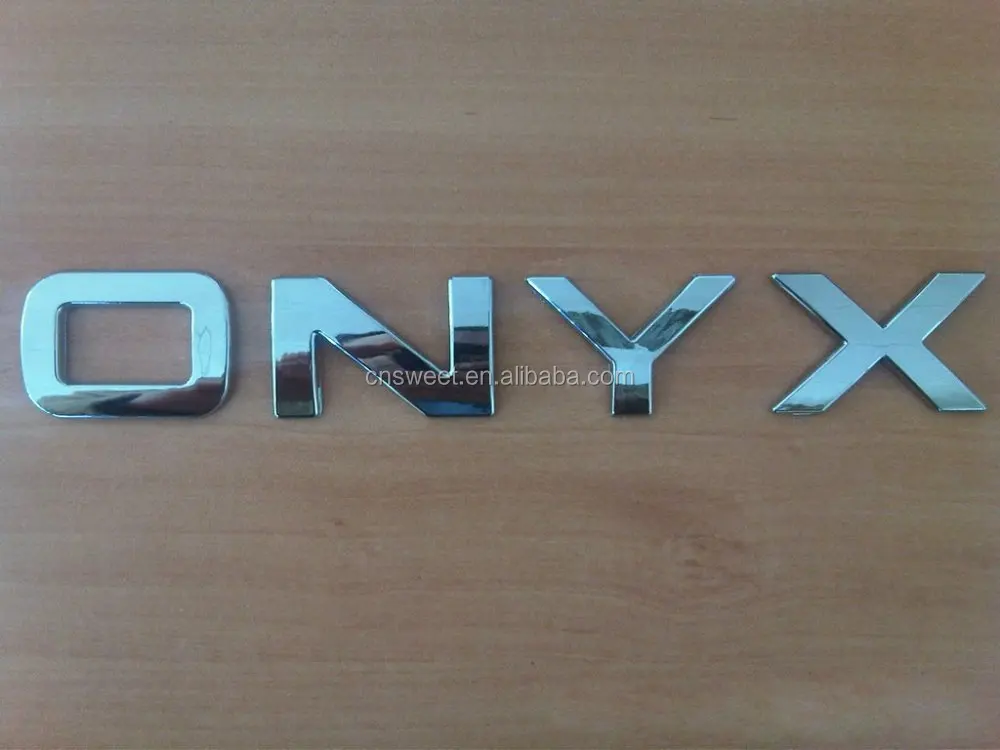 
Car decoration letters plastic chrome badge adhesive tapes car stickers 