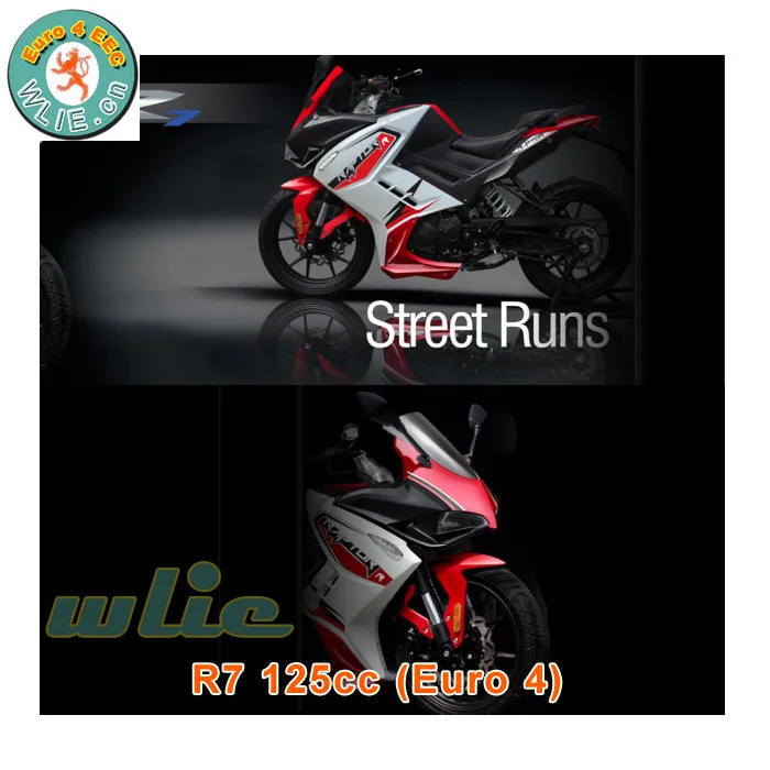2019 hot sell EEC approved sport motorcycle motor bike 125cc R7 R15 (Euro 4)