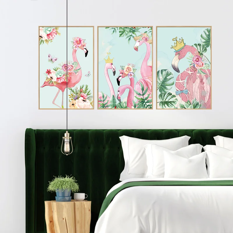 SK9315 Flamingo Livingroom Animal Wall Sticker