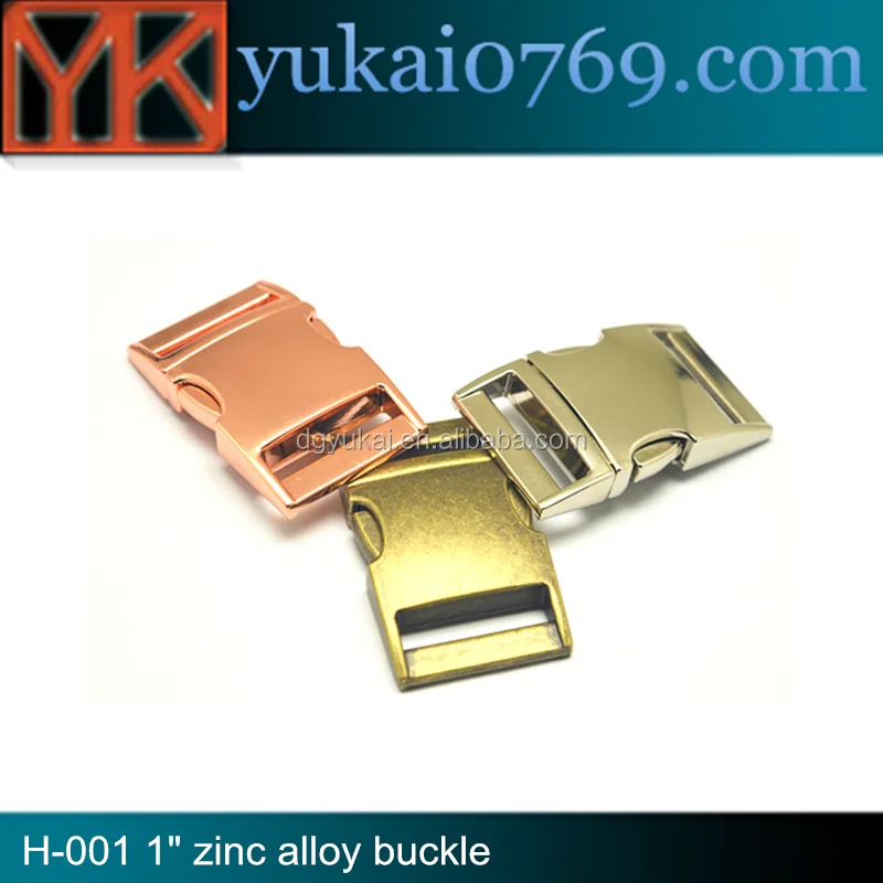 Yukai side release metal buckles curved buckles dog collar buckles