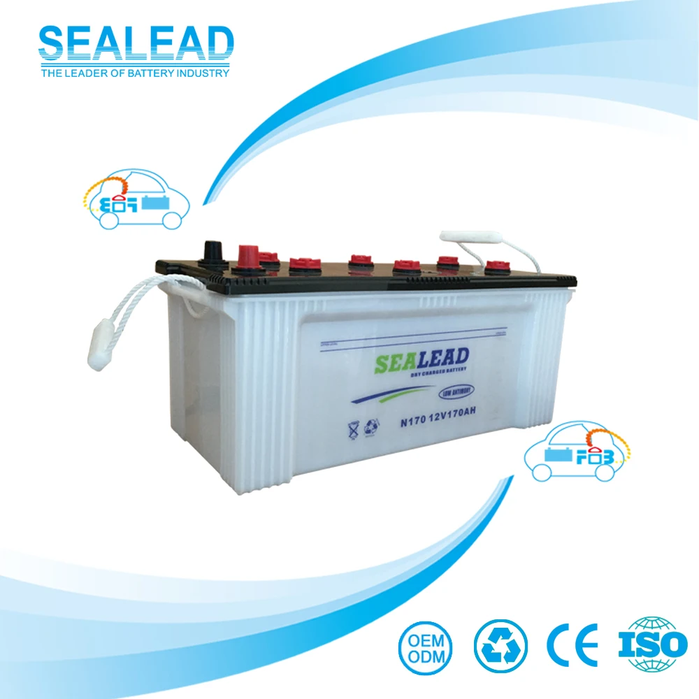 
Factory directly dry charged lead battery 12v 170ah car battery truck battery 