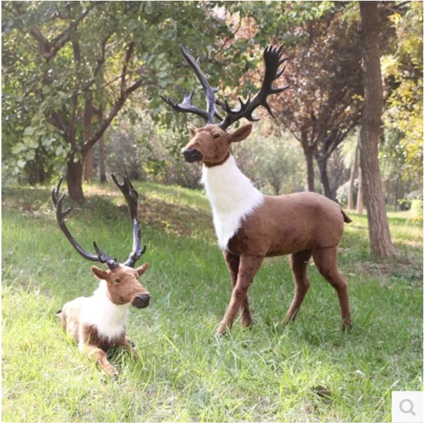 large outdoor realistic artificial christmas reindeer