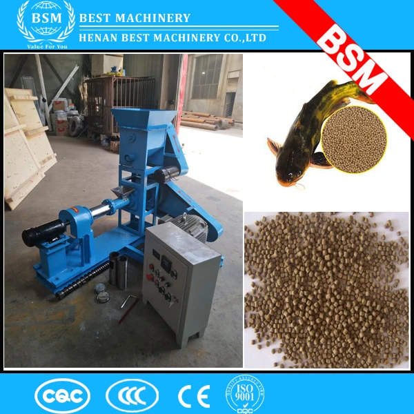 200-300kg/h auger/extruder floating fish feed machine / catfish feed pellet machine