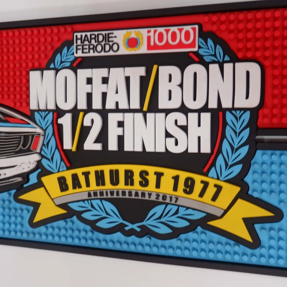 New Product Ideas 2024 Bar Accessories Bar Supplies Custom Shape/ LOGO/Size for Bar Mat , PVC Bar Mat Rubber beer mat