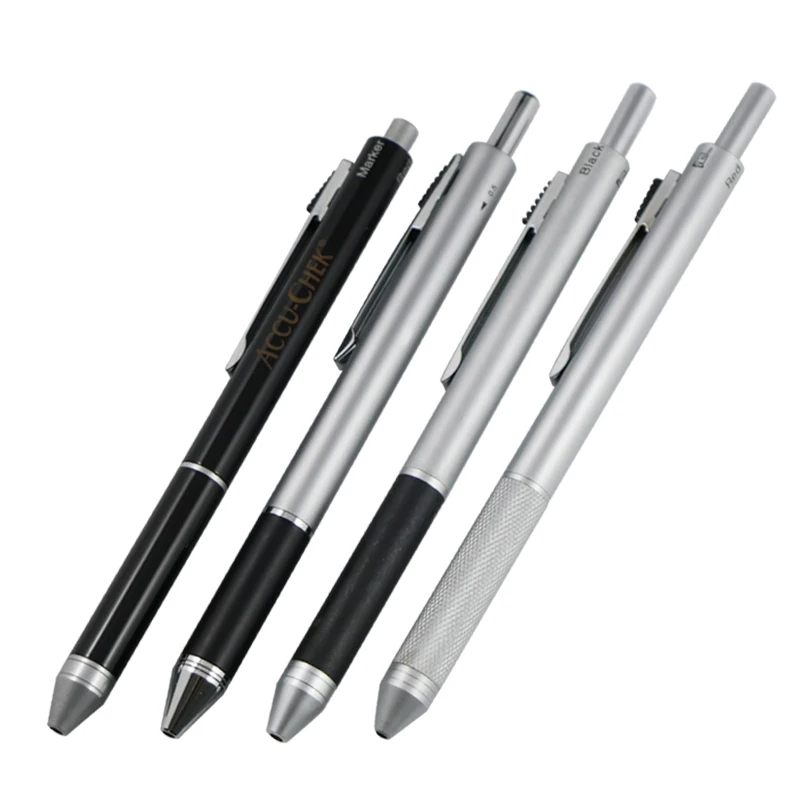  Многоцветная многофункциональная ручка-КПК 4 ядра автоматический карандаш 0 5 мм выдвижная шариковая ручка 3 в 1 механический
