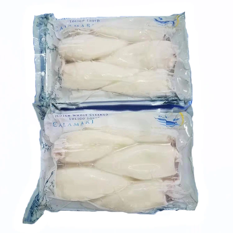 
2021 new catching hot sale fresh frozen squid T+T squid tube & tentacle squid t+t Frozen bulk squid T+T 