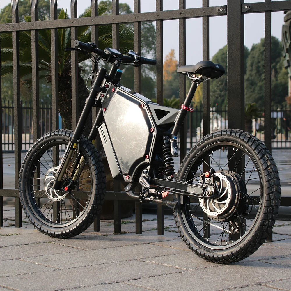 Full suspension big power Electric bike  72V 3000w with lithium battery