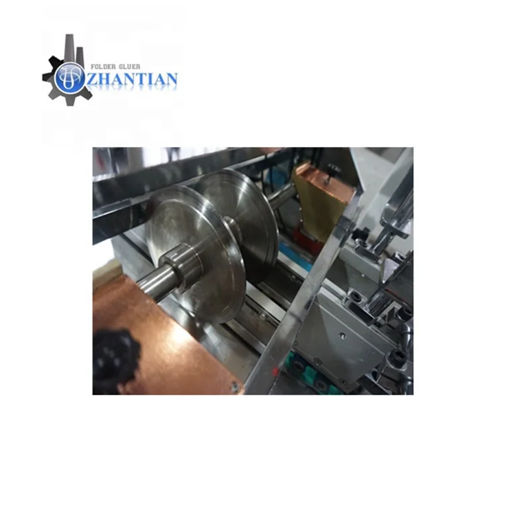 ZH-900G 3.7kw 220v paper gift box packaging bottom lock folder gluer cardboard paper box automatic box folding machine