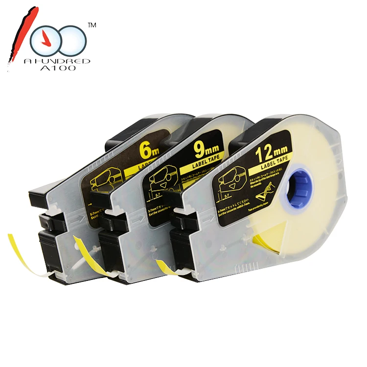 Compatible CH1112W 12mm * 30m White label tape for cable id printer MK2500