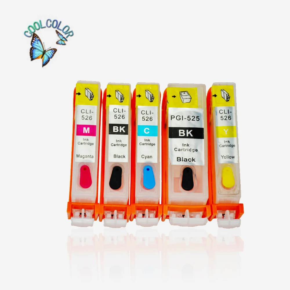 Five Color Can be used for PGI 526 Refillable inkjet cartridge