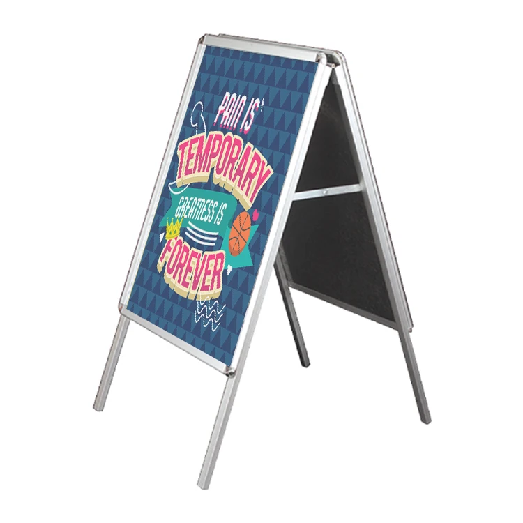 
wholesale wooden a3 pavement sign display outdoor A shape board poster stand 