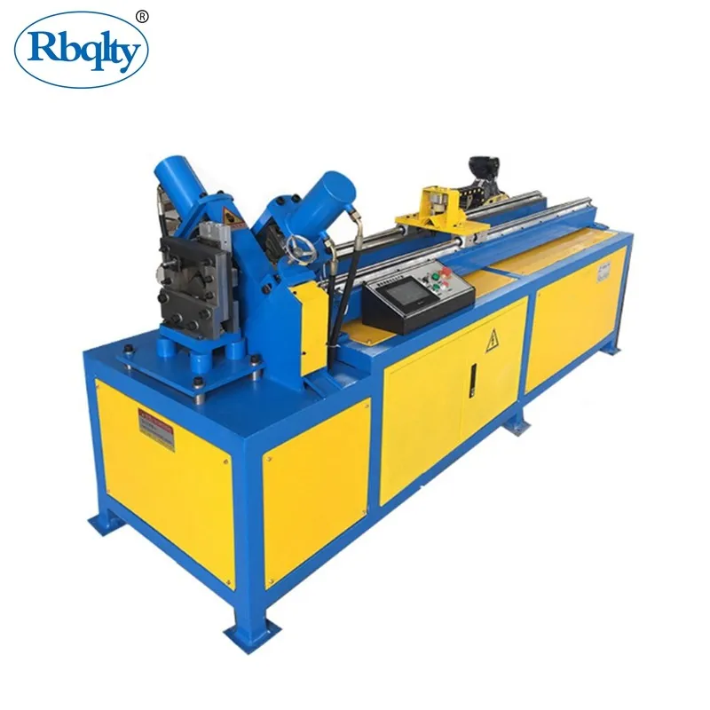Professional air duct equipment factory metal steel flange making machine