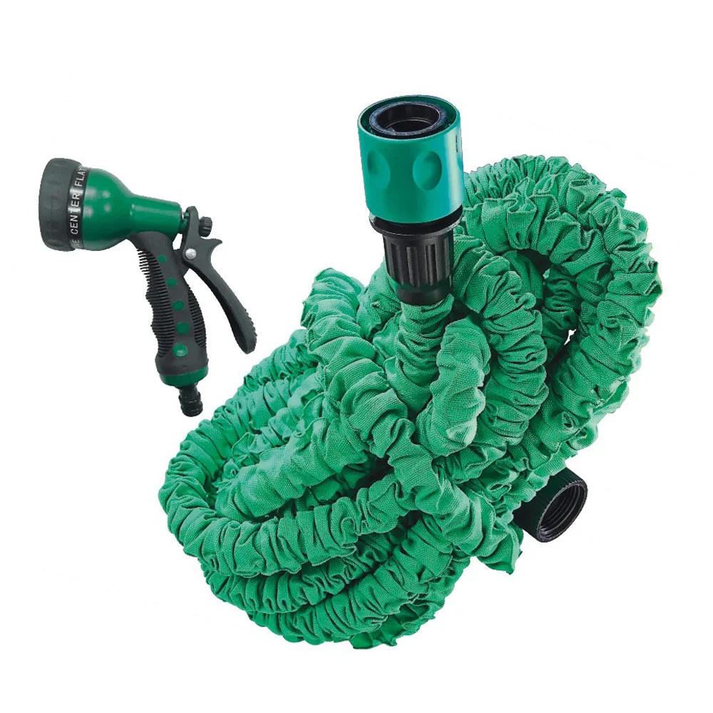 PVC garden hose, 7-function water spray gun with high pressure