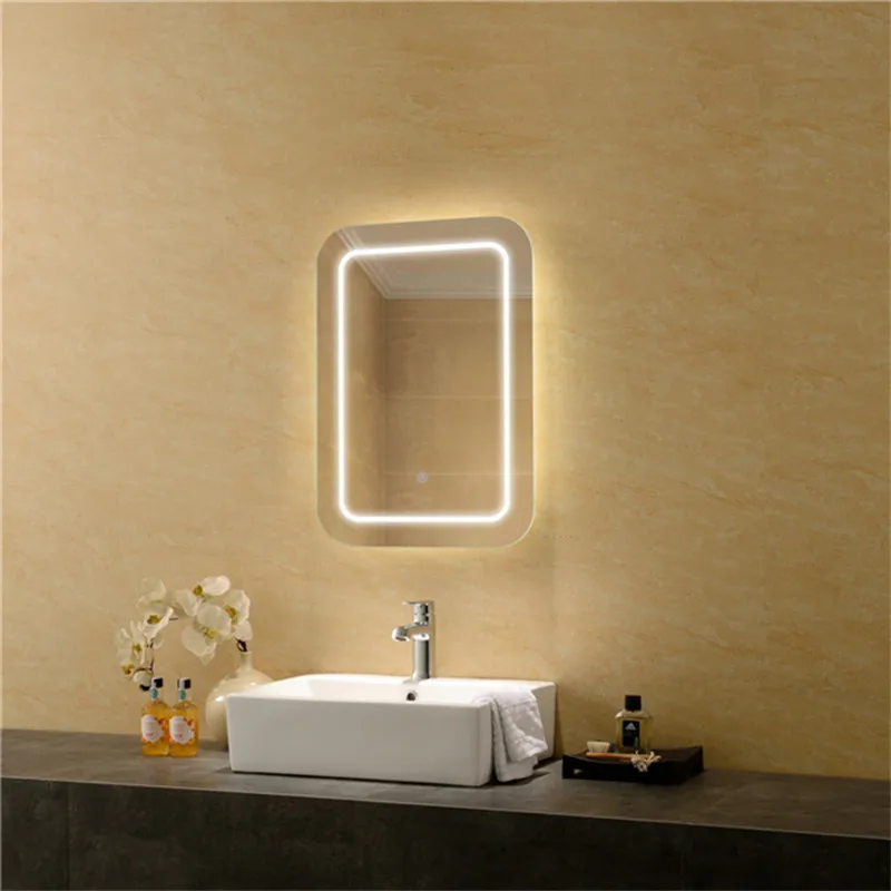 LED  Square Aluminum Frame Mirror Cabinet