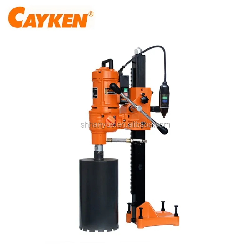 CAYKEN Three-shift Gear Speed Diamond Drill Professional Wet Core Drill Machine for Reinforced Concrete