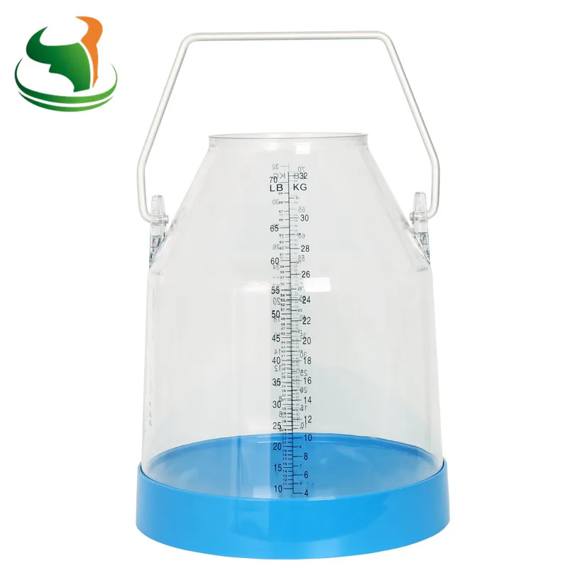 25 liter Transparent Milking Buckets With Handle for Milking Machine
